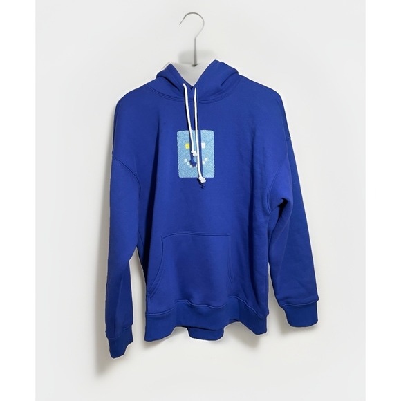 Venque Other - Venque Amoo Pixel Smiley Hoodie Sweatshirt Men's Medium Royal Blue